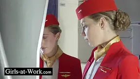 Quicky On The Plane With The Air Hostess