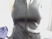 Please cum on my leather dress