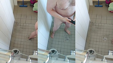 Rasur in der Dusche