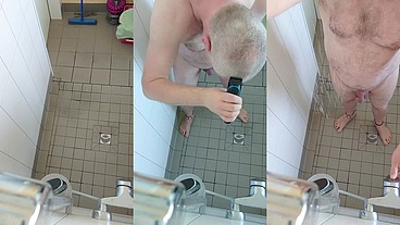 Rasur in der Dusche