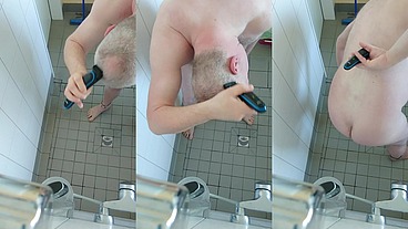 Rasur in der Dusche
