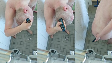 Rasur in der Dusche