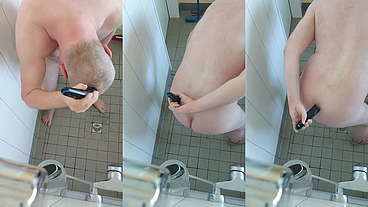 Rasur in der Dusche