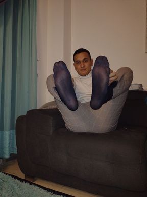 Male Sheer Socks.