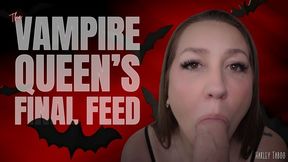 Vampire Queen's Final Feed | Immortal vampiress Harley Taboo drained by guard's excessive feeding gives reluctant blowjob and begs for mercy before being betrayed and staked with Vampire Fantasy, Role Reversal Dom to Sub and POV Blowjob 4K MP4