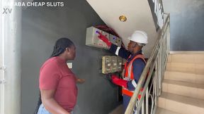 silver anal seduces nepa staff who came to fix her light