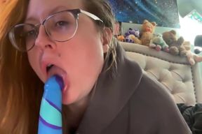 Practicing My Blow Job Skills on a Dildo