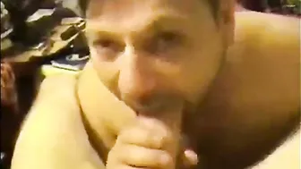 Amateur Guy Struggles to Suck Big Daddy Cock