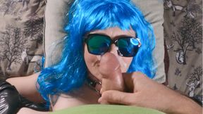 I ravished my older neighbor's bespectacled beauty &mdash;  climaxing on those prized rims!