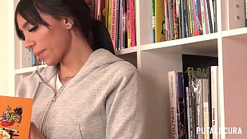 Colombian bombshell Alejandra Rico gets gang-banged by dudes in a dirty library