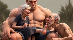 Pathetic Cuckold Licks His Wife's Toes While She's in Bull's Arms - Foot Worship Humiliation