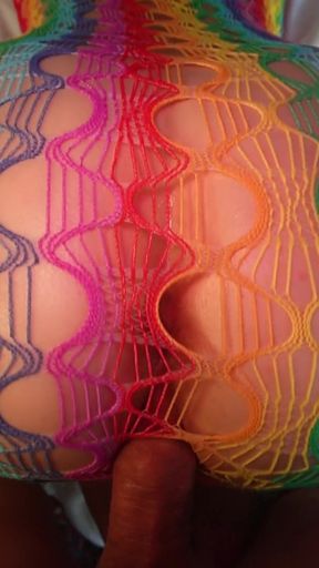 Homemade Sex Tape: Horny GF with Huge Tits in Fishnet Sucks & Fucks in Doggy with Loud Moans - Lilykoti