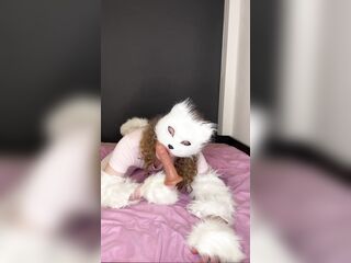 Cute therian sucking vibrator