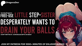 YOUR FREE-USE STEP SISTER WANTS TO DRAIN YOUR BALLS | Erotic Audio Roleplay ASMR BEST AUDIO PORN