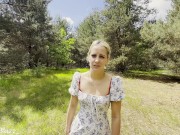 Opierdoliłam pałę nieznajomemu w lesie, podwiózł mnie do domu