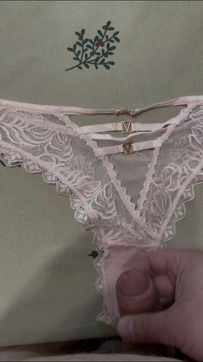 Cum over panties with my small