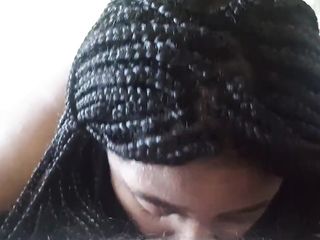 Barely Legal Ebony Teen Takes Load from White Cock!!!