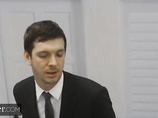 Deeper. Hot maid Autumn Falls recevies an unforgettable bonus