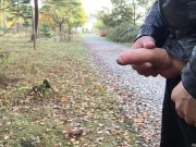 when some boys are alone in the forest they take a piss or jerking off