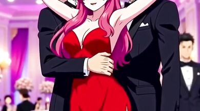 Virgin stepson loses innocence in hentai stepmom's sensual group embrace
