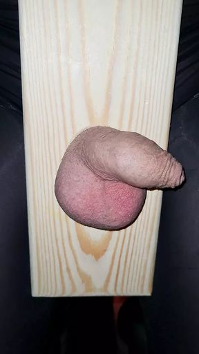 Nailing ball sack to wood