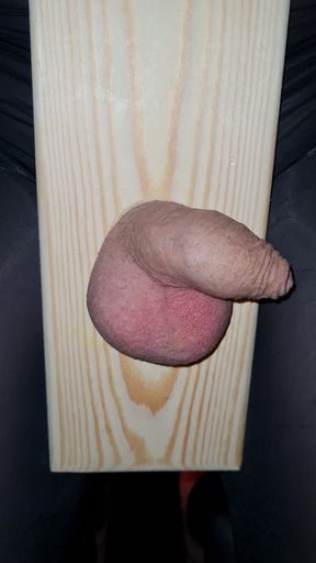 Nailing ball sack to wood