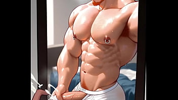 Mirror Muscle Jerk: AI-Generated Lust