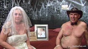 Wedding night trio party