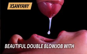 Beautiful Double Blowjob With Asmr