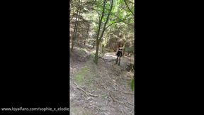 Anal dildo games in the forest