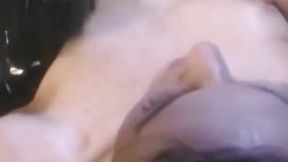 Busty babe Victoria Sin in latex grabs licked and fucked by her dyke friend
