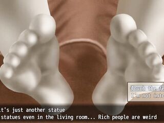 FONDLING AND GETTING A FOOTJOB FROM MARBLE! - A Silent Statue