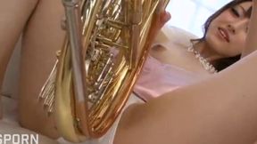 Japanese Musician's Wet Desire for Hot Cock Satisfaction