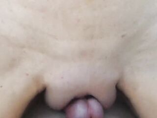 MILF teaches young BF petting by stimulating his schlong with her pumped pussy