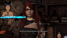 Skyrim B and L mod - Went to join the companions and fucked Ria and Njada