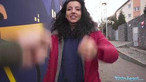 Public Porn Teen gets fucked after loosing at rock paper scissors