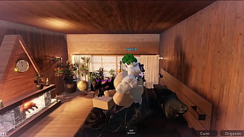 Chica linda obtiene por primera vez una verga dentro suya / Roblox CondoGoat