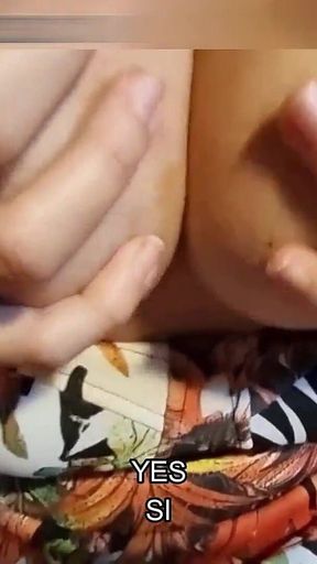Big boobs of my real and horny wife Karina