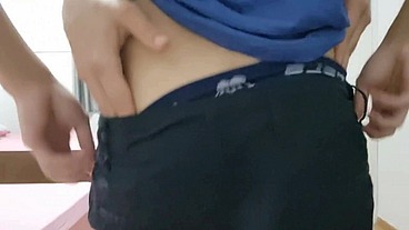 Meu twink, sempre me servindo o cu dele para gozar dentro