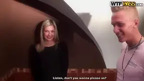 Hot blondie Yuki getting fucked in a public place to earn some money