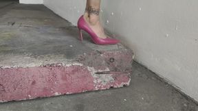 Zara Cherry Point-Toe High heels bending | video 25661223 142259