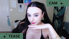 Little Black Dress Live Cam Tease - MiaNyx in Nipple Pasties Tits and Ass Teasing