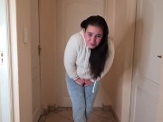 Desperate pissing | pissing my jeans | fleece