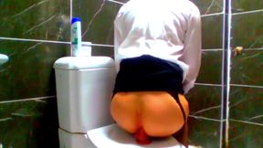 Hot Secretary Cansu Riding Dildo While Cums