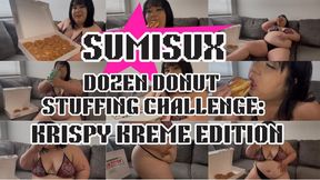 Dozen Donut Stuffing Challenge Krispy Kreme Edition