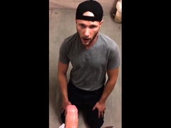 Blowing a verbal daddy on stairway