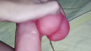 Latina virgin tries to fuck her tight pussy with an 8 inch dildo