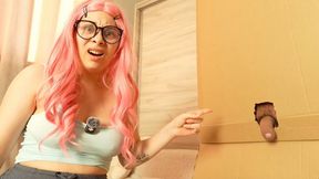 I'm doing an Indian girl gloryhole blowjob fetish act.