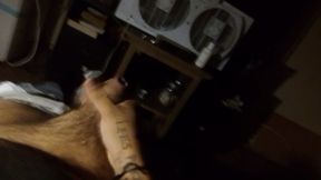 Masturbating