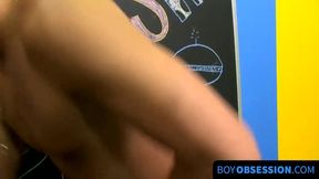 BoyObsession.com - Young deviant Andy Taylor penetrated asshole with dildo deeply